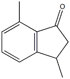 3,7-dimethyl-2,3-dihydroinden-1-one 结构式