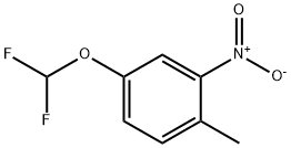 4-Difluoromethoxy-1-methyl-2-nitro-benzene 结构式