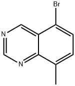 5-溴-8-甲基喹唑啉 结构式