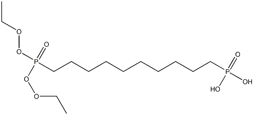 10-(二乙氧基-磷酰基)-癸基]-膦酸 结构式