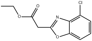 2-(4-氯苯并噁唑-2-)乙酸乙酯 结构式