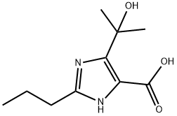 4-(2-羟异丙基)-2-丙基-1H-咪唑-5-甲酸 结构式