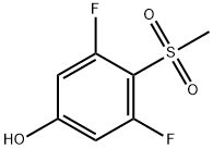 3,5-Difluoro-4-(methylsulfonyl)phenol 结构式
