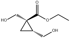 (1R,2R)-1,2-双羟甲基环丙烷羧酸乙酯 结构式