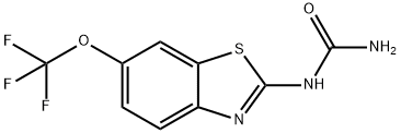N-[6-(TRIFLUOROMETHOXY)-2-BENZOTHIAZOLYL]UREA 结构式