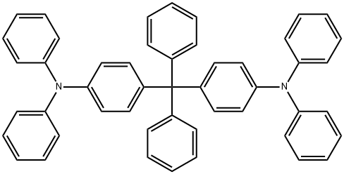 4,4'-(二苯基亚甲基)双(N,N-二苯基苯胺) 结构式