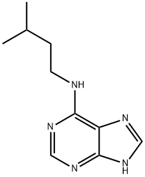 N-(3-甲基丁基)腺嘌呤 结构式