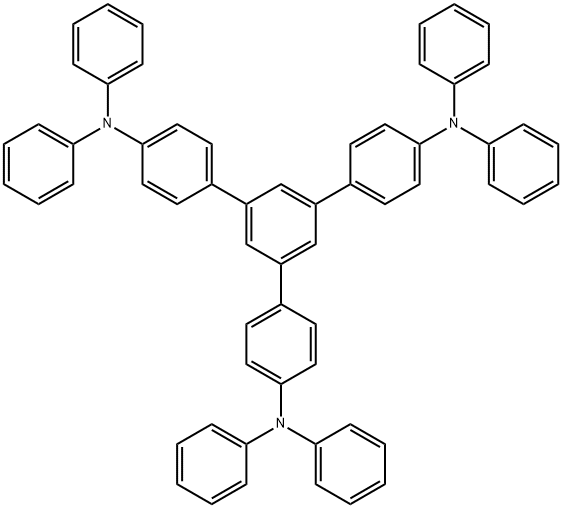1,3,5-三[4-(二苯胺)苯基]苯 结构式