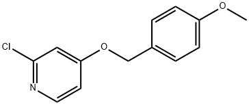 2-CHLORO-4-[(4-METHOXYPHENYL)METHOXY]PYRIDINE 结构式