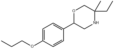 5-ethyl-5-methyl-2-(4-propoxyphenyl)morpholine 结构式