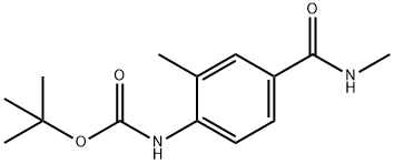 (2-Methyl-4-methylcarbamoyl-phenyl)-carbamic acid tert-butyl ester 结构式