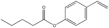 Valeric acid 4-Vinylphenyl Ester 结构式