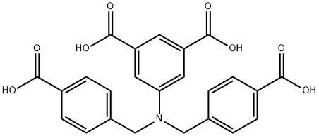 5-[双(4-‘羧苄基')氨基],间苯二甲酸 结构式