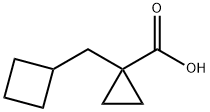 1-(环丁基甲基)环丙烷-1-羧酸 结构式