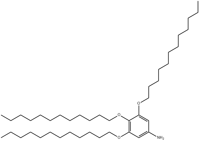 3,4,5-三(十二烷氧基)苯胺 结构式