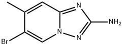 2-氨基-6-溴-7-甲基-[1,2,4]三唑并[1,5-A]吡啶 结构式