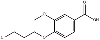 4-(3-氯丙氧基)-3-甲氧基苯甲酸甲酯 结构式