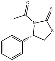 1-[(4S)-4-苯基-2-硫代-3-噻唑烷基]乙酮 结构式