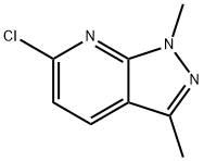 6-Chloro-1,3-dimethyl-1H-pyrazolo[3,4-b]pyridine 结构式