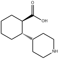 (1R,2S)-2-(piperidin-4-yl)cyclohexane-1-carboxylic acid 结构式