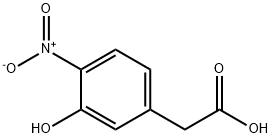 2-(3-羟基-4-硝基苯基)乙酸 结构式