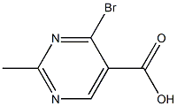 4-溴-2-甲基-5-嘧啶羧酸 结构式