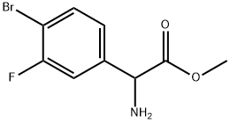 METHYL2-AMINO-2-(4-BROMO-3-FLUOROPHENYL)ACETATE 结构式