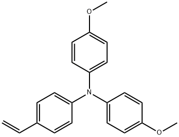 4-METHOXY-N-(4-METHOXYPHENYL)-N-(4-VINYLPHENYL) 结构式