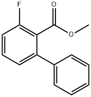 3-氟联苯-2-羧酸甲酯 结构式