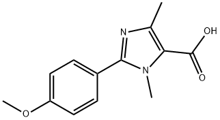 2-(4-METHOXY-PHENYL)-3,5-DIMETHYL-3H-IMIDAZOLE-4-CARBOXYLIC ACID 结构式