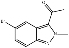 1-(5-Bromo-2-methyl-2H-indazol-3-yl)-ethanone 结构式