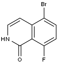 5-溴-8-氟异喹啉-1(2H)-酮 结构式