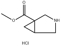 METHYL 3-AZABICYCLO[3.1.0]HEXANE-1-CARBOXYLATE HCL 结构式