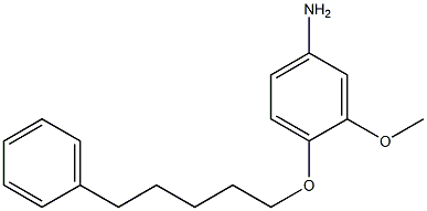 Benzenamine,3-methoxy-4-[(5-phenylpentyl)oxy]- 结构式