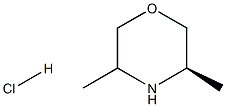 (3R)-3,5-二甲基吗啉盐酸盐 结构式