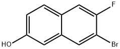 7-bromo-6-fluoronaphthalen-2-ol 结构式