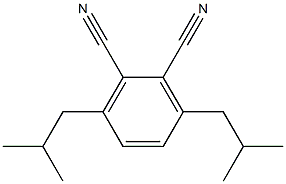 1,2-Benzenedicarbonitrile, 3,6-bis(2-methylpropyl)- 结构式
