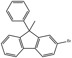 2-溴-9-甲基-9-苯基芴 结构式