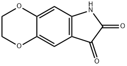2,3-二氢-6H-1,4-二氧代[2,3-F]吲哚-7,8-二酮 结构式