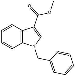 1-苄基吲哚-3-羧酸甲酯 结构式