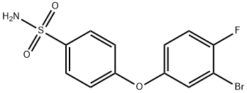 4-(3-Bromo-4-fluorophenoxy)benzenesulfonamide 结构式