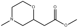 methyl 2-(4-methylmorpholin-2-yl)acetate 结构式