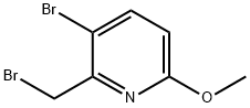Pyridine, 3-bromo-2-(bromomethyl)-6-methoxy- 结构式