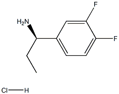 (ALPHAR)-ALPHA-乙基-3,4-二氟-苯甲胺,盐酸盐 结构式