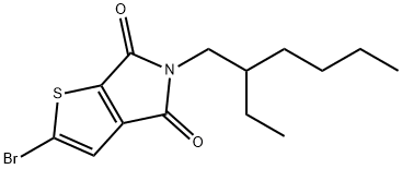 2-bromo-5-(2-ethylhexyl)-4H-thieno[2,3-c]pyrrole-4,6(5H)-dione 结构式