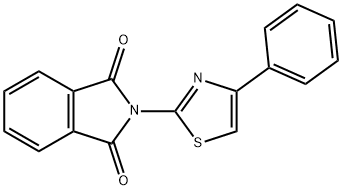 2-(4-phenylthiazol-2-yl)isoindoline-1,3-dione 结构式