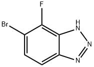 6-bromo-7-fluoro-1H-benzo[d][1,2,3]triazole 结构式