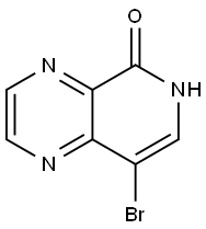 8-Bromo-6H-pyrido[3,4-b]pyrazin-5-one 结构式