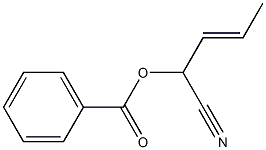 3-Pentenenitrile, 2-(benzoyloxy)- 结构式