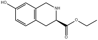 D-7-羟基-1,2,3,4-四氢异喹啉-3-甲酸乙酯 结构式